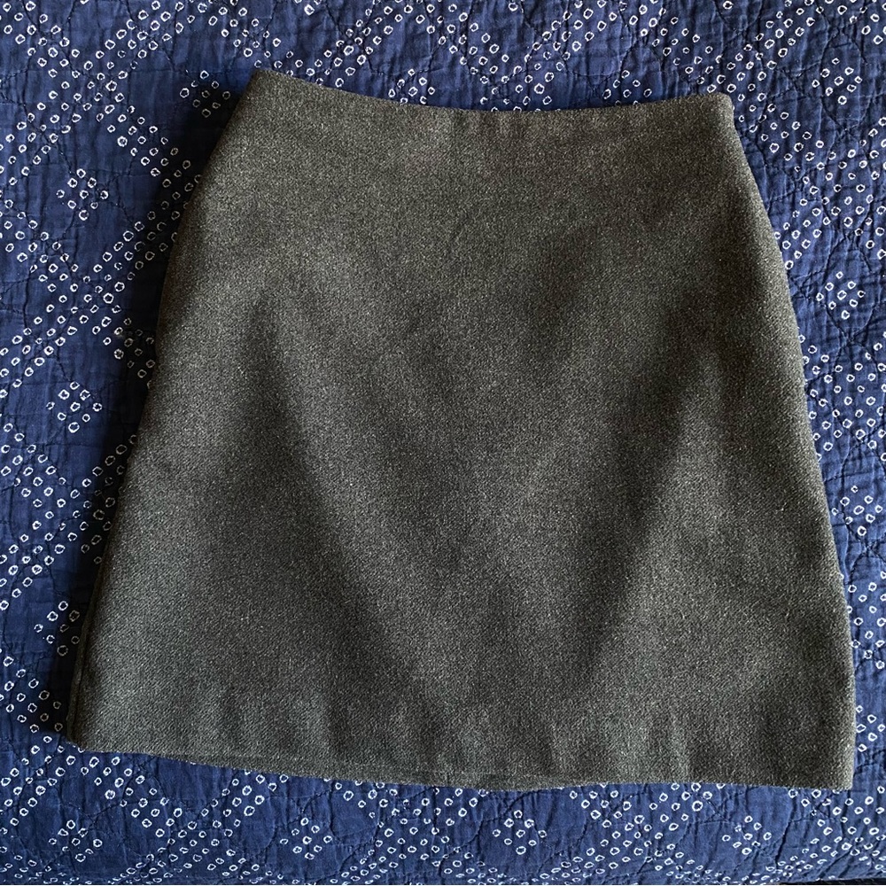 Uniqlo Grey Wool Mini Skirt with Pockets Size 0